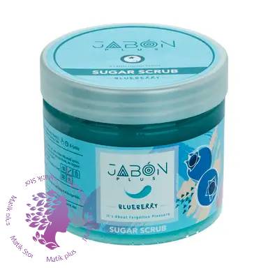 اسکراب شکری لایه بردار پوست ژبن پلاس مدل Blueberry وزن 450 گرم