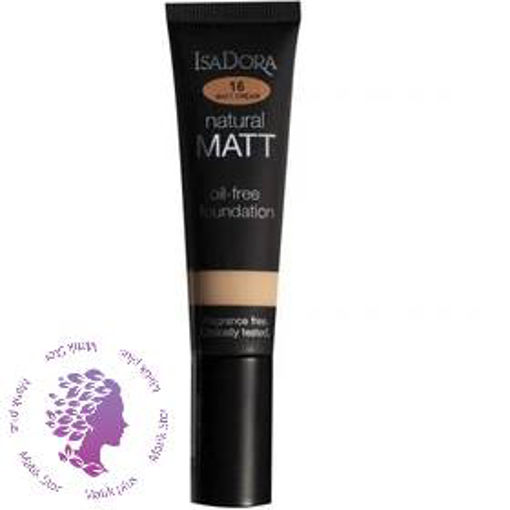 کرم پودر  Natural Matt شماره 16 ا  Natural Matt oil free Foundation No 16