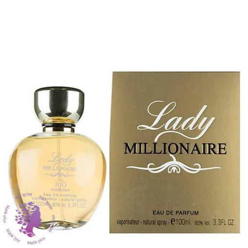 عطر ادکلن زنانه  لیدی میلیون ریو کالکشن مدل لیدی میلیونر (Rio Lady Millionaire) حجم 100 میل ا Rio Lady Millionaire for women -  Lady Million 100 mil