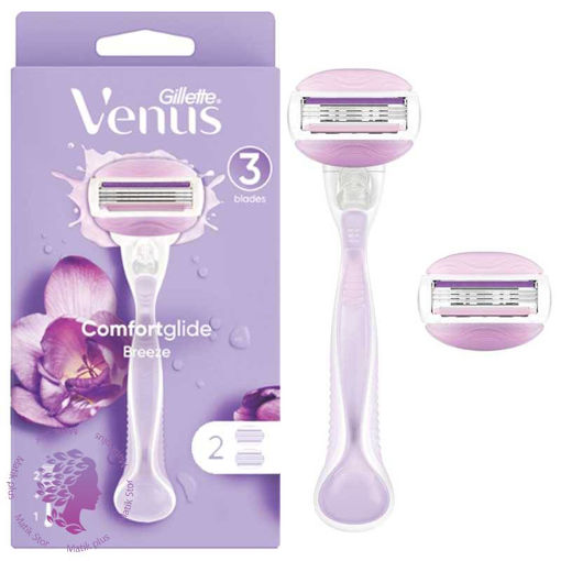 تیغ اصلاح ژیلت  بریز Venus ComfortGlide Breeze با 2 یدک