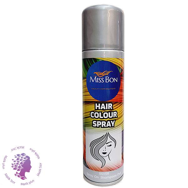 اسپری رنگ مو میس بون (Miss Bon) کد m03 حجم 150 میلی لیتر رنگ خاکستری