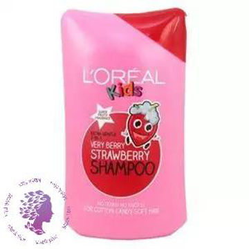 شامپو کودک لورال رایحه توت فرنگی LOreal Very Berry حجم 250 میلی لیتر
