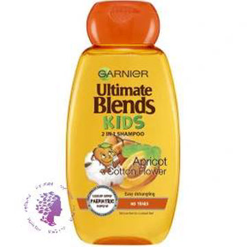 شامپو کودک گارنیه مدل Apricot and cotton flower 2 in 1 حجم 250 میلی لیتر