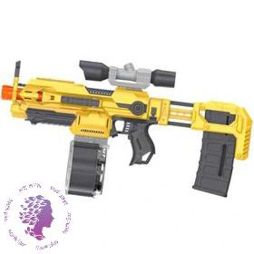 تفنگ اسباب بازی مسلسل رگباری باتری خور BLASTER SHOTS کد SB586