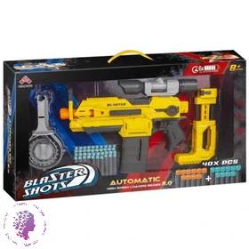 تفنگ اسباب بازی مسلسل رگباری باتری خور BLASTER SHOTS کد SB586