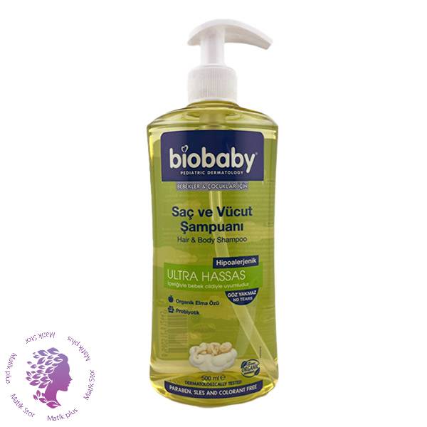 شامپو سر و بدن بچه بیو بیبی حجم 500 میلی لیتر