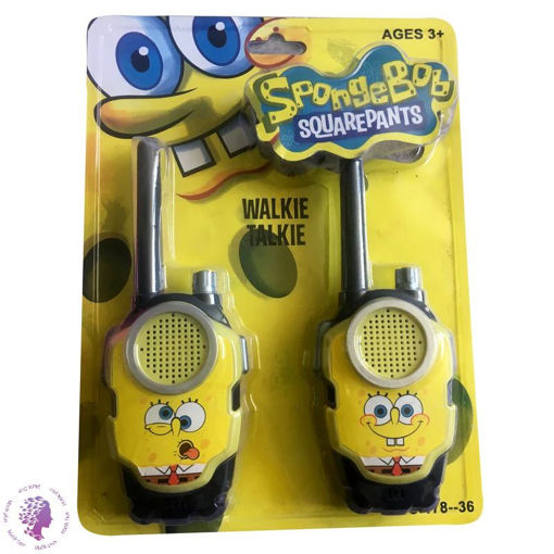 بی سیم اسباب بازی طرح باب اسفنجی مدل Radio Walkie Talkie