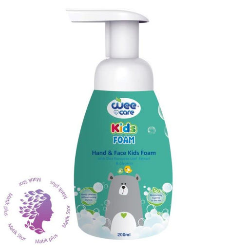 فوم شست و شوی دست و صورت کودک مدل عصاره زیتون wee care