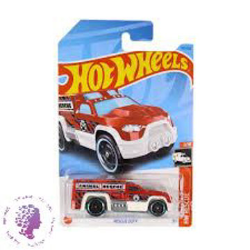 ماکت ماشین هات ویلز مدل نجات حیوانات طرح RESCUE DUTY قرمز