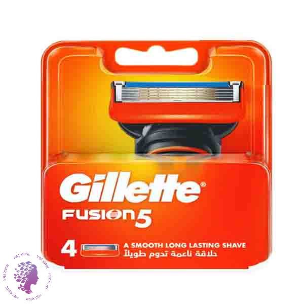 یدک تیغ فیوژن ساده بسته 4 عددی