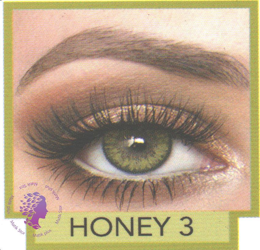 لنز چشم سه ماهه عسلی light noney 3 اینوار