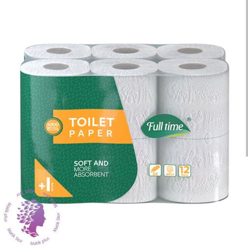 دستمال توالت فول تایم بسته 12 رول