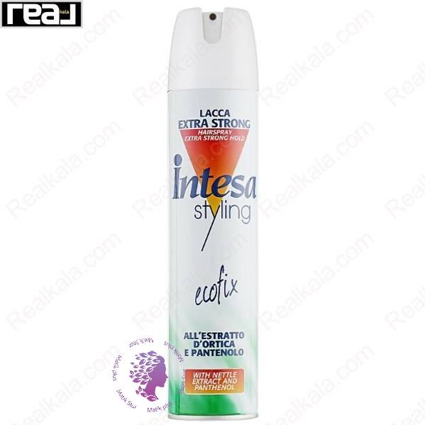 اسپری نگهدارنده حالت مو اینتسا مدل اکو فیکس اکسترا حجم 300 میل