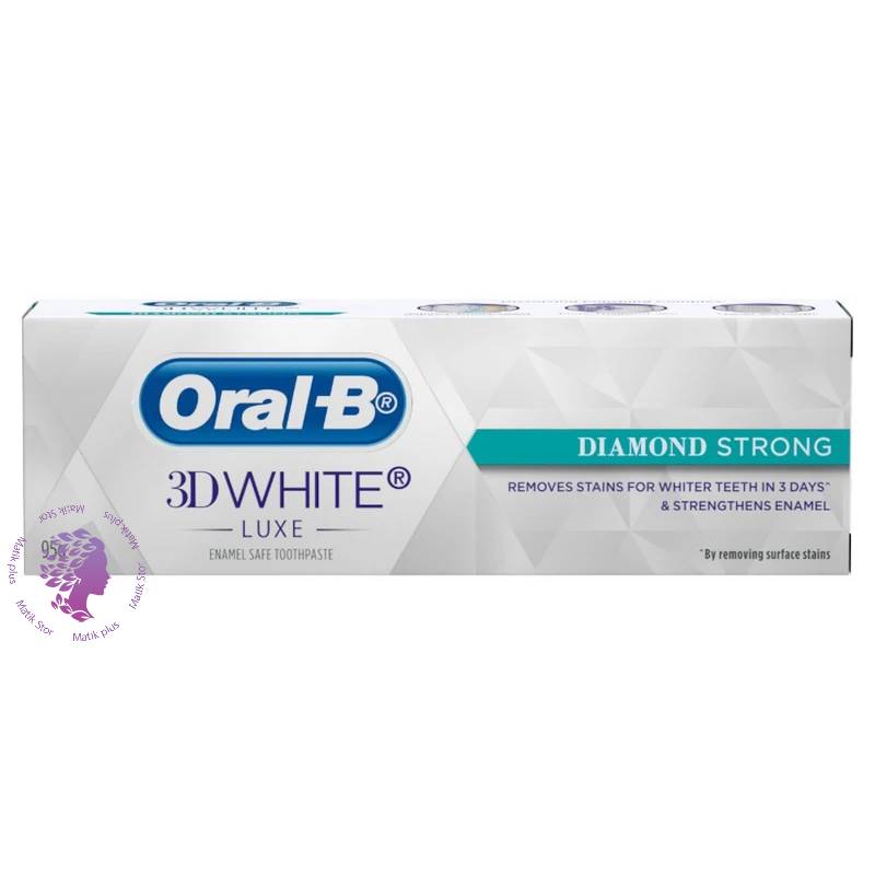 خمیر دندان اورال بی Oral-B مدل 3D White Luxe وزن 160 گرم