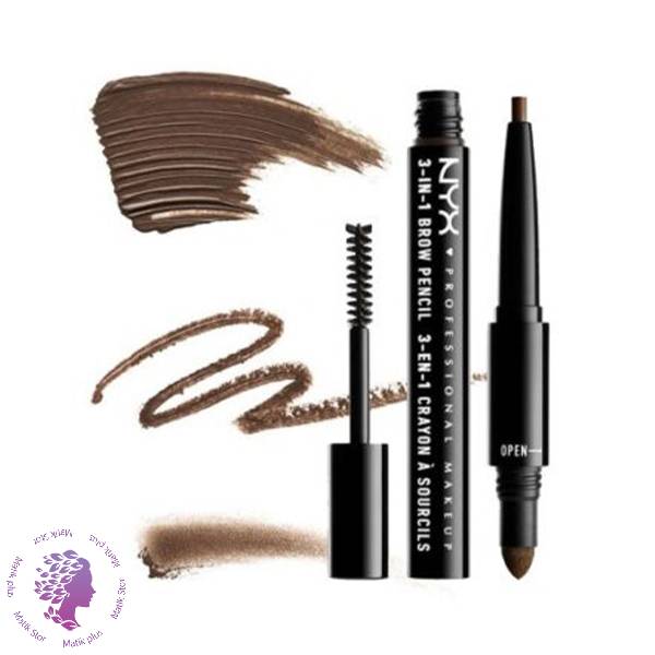 قلم ابرو ۳ در 1 نیکس Sourcils 3 In 1 Brow شکلاتی