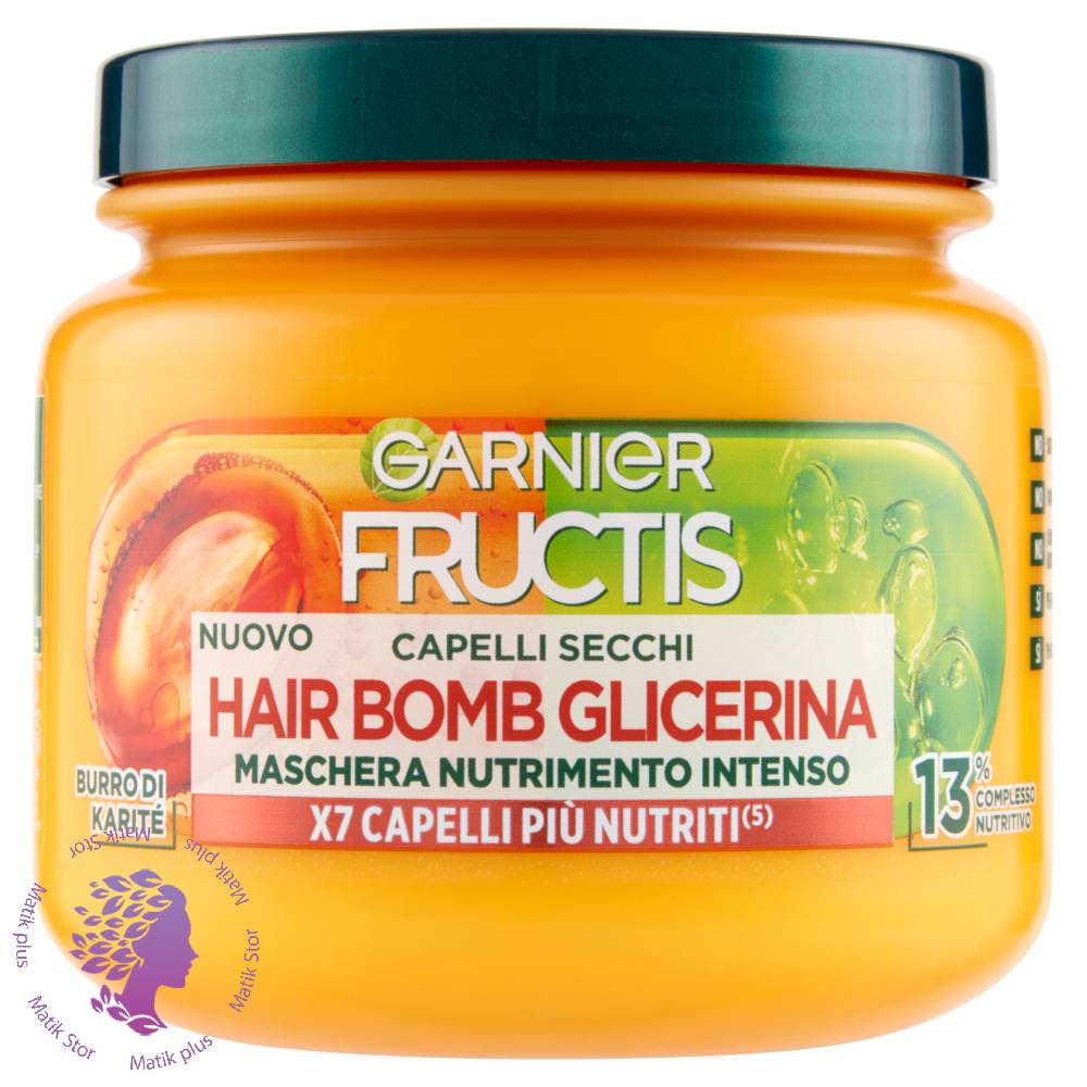 ماسک مو مغذی حجم 320 میل ساخت فرانسه hair bomb glicerina ( مخصوص موهای خشک )