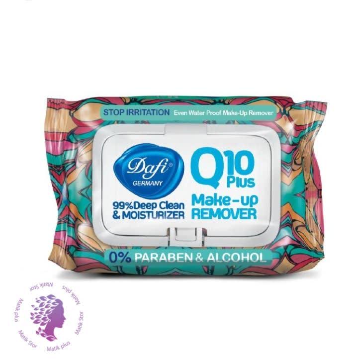 دستمال مرطوب دافی مدل Q10 PLUS STOP IRRIATION بسته 50 عددی