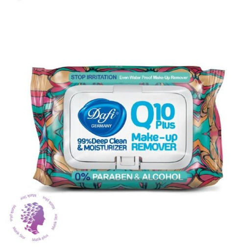 دستمال مرطوب دافی مدل Q10 PLUS STOP IRRIATION بسته 50 عددی