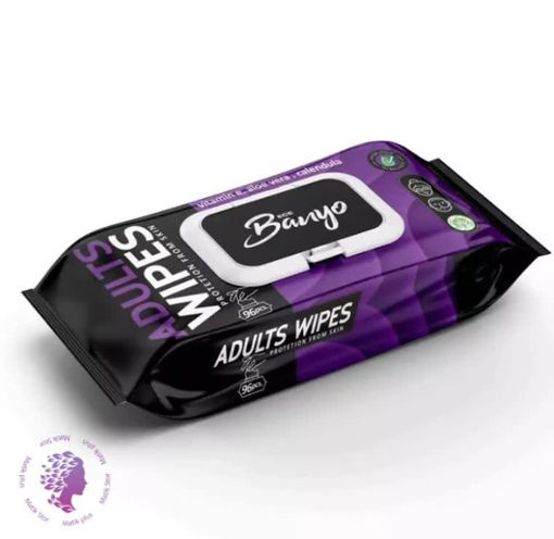 دستمال مرطوب بانیو مدل آنتی باکتریال بسته 96 عددی