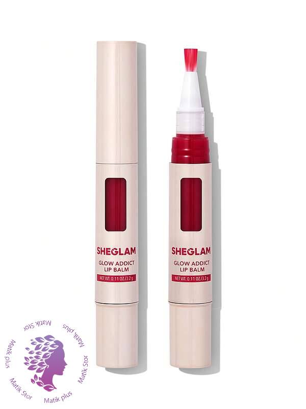 بالم لب براق براش دار مدل گلو ادیکت Glow Addict Lip Balm