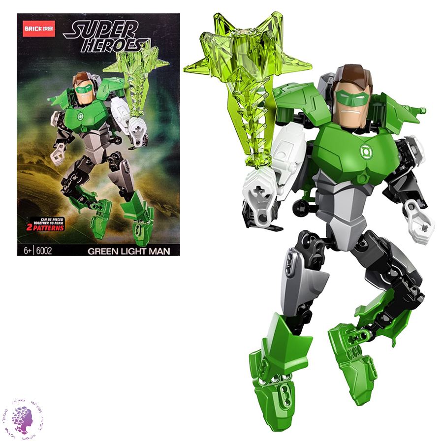 لگو ساختنی مدل بریک طرح فانوس سبز Green Light Man