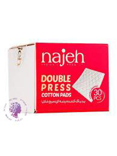 پد پاک کننده آرایش پنبه ای مربع شکل نازه بسته 30 عددی
