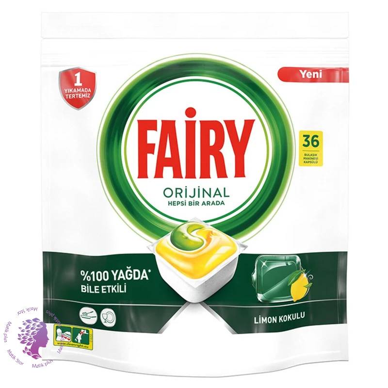 قرص ماشین ظرفشویی فیری مدل Hepsi Bir Arada بسته 36 عددی