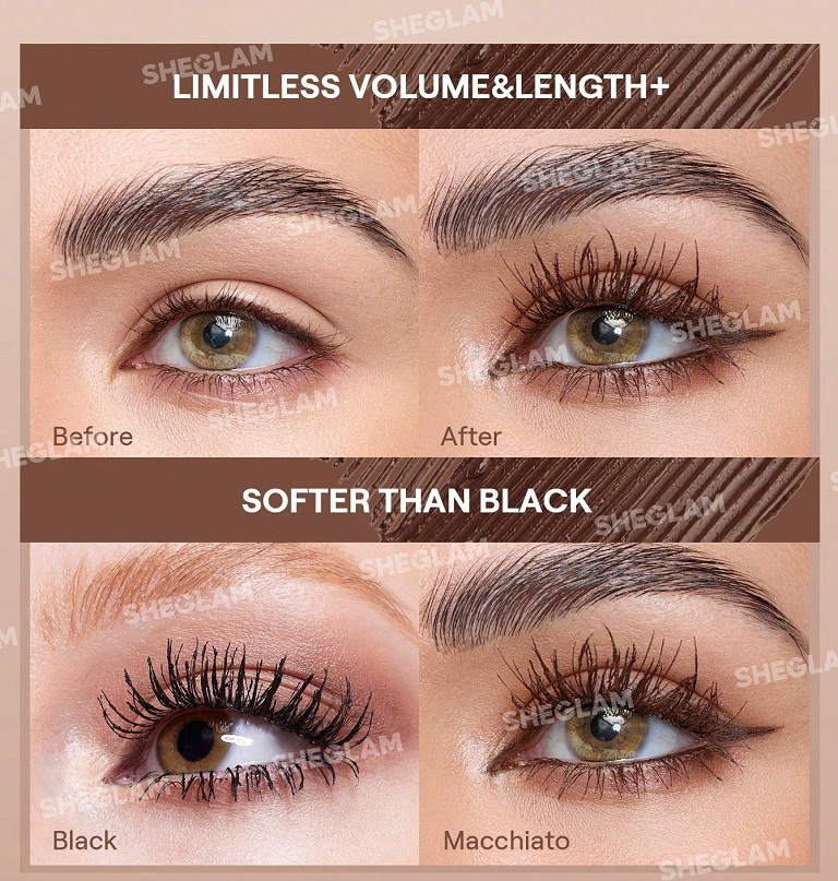 ریمل دو سر رنگ قهوه ای WATERPROOF MACCHIATO