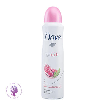 اسپری ضدتعریق انار و لیمو ترش داو مدل Go Fresh حجم 250 میل	