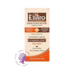 کرم ضد آفتاب رنگی بژ طبیعی SPF30 الارو پوست چرب 40 میل