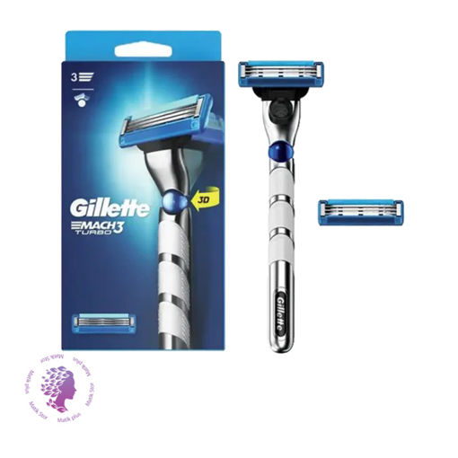 خودتراش ژیلت مدل MACH3 TURBO همراه با 2 یدک