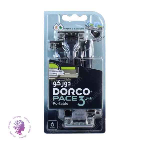 خودتراش مدل Pace 3 Disposable تحت لیسانس بسته 6 عددی	