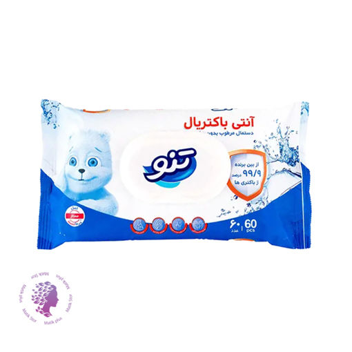دستمال مرطوب تنو مدل T60 بسته 60 عددی