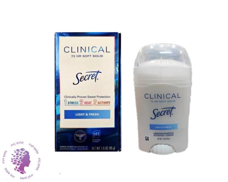 مام کرمی ضد تعریق کلینیکال مدل Light and Fresh حجم 45 گرم