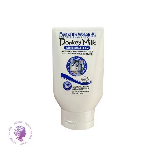 کرم سفید کننده فوری مدل آبی رنگ با عصاره شیر الاغ مناسب تمام بدن