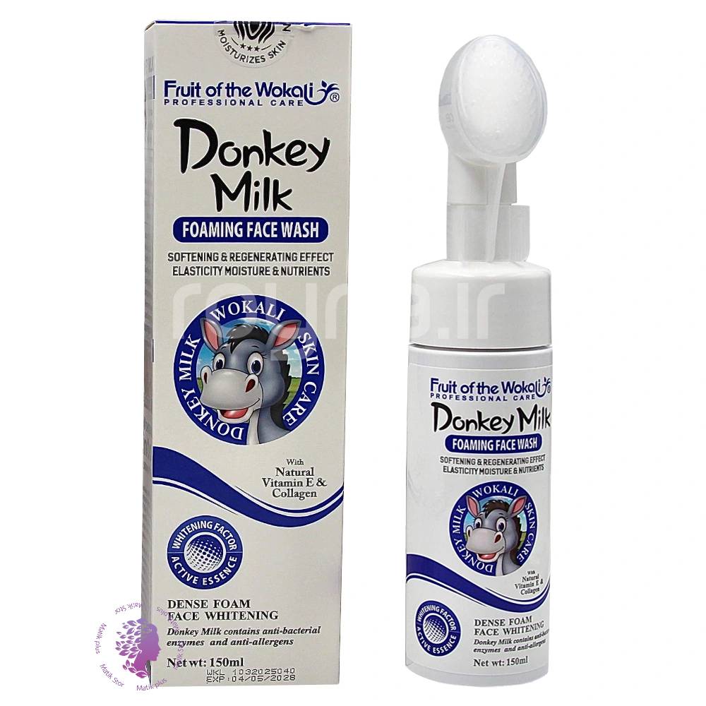 فیس واش فوم شستشوی صورت شیر الاغ حجم 150 میلی لیتر