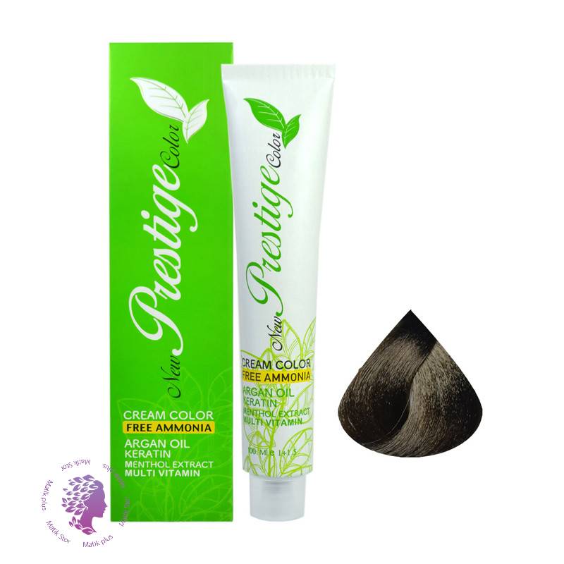 رنگ مو بدون آمونیاک نیو پرستیژ کالر شماره 6.3 حجم 100 میلی لیتر رنگ بلوند زیتونی تیره