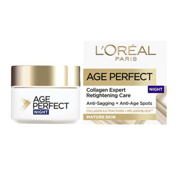 کرم ضد چروک شب لورال مدل ایج پرفکت Loreal Age Perfect