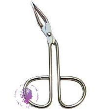 موچین قیچی دسته نقره ایی