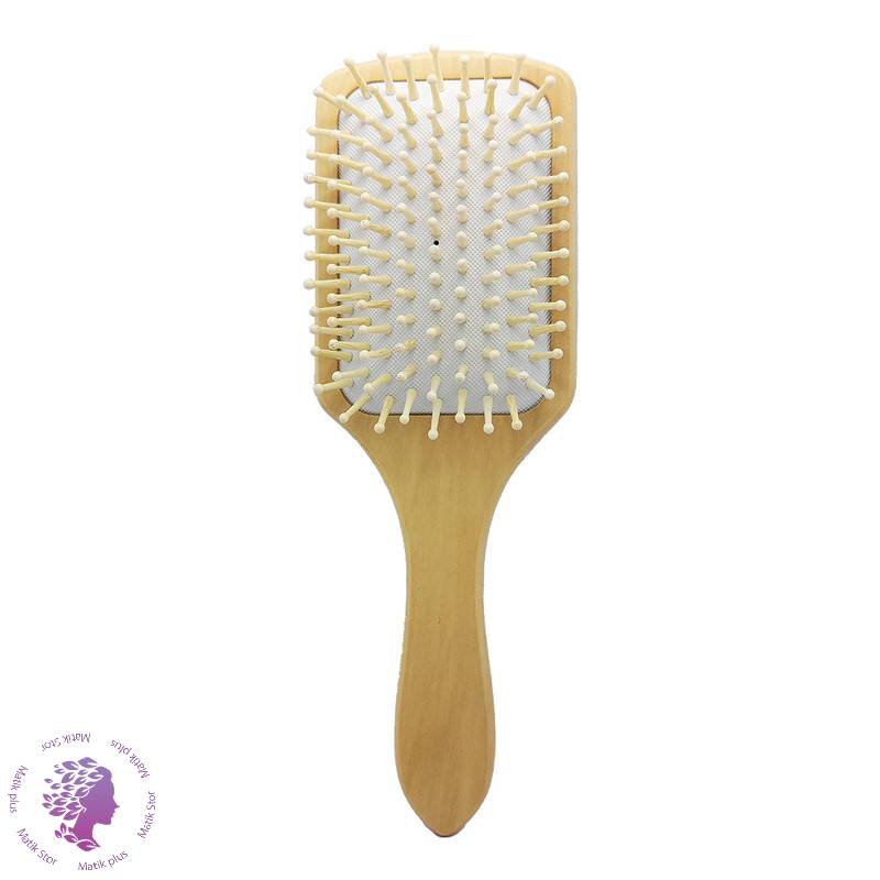 برس مو مدل چوبی بامبو مستطیلی