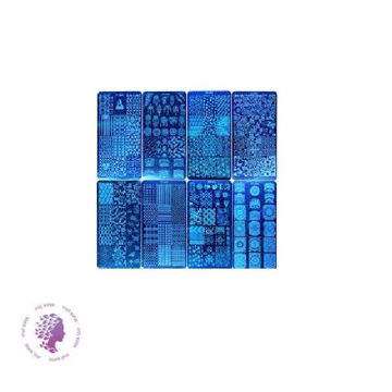 شابلون ناخن 12 طرح پلاستیکی (ارسال طرح رندوم)