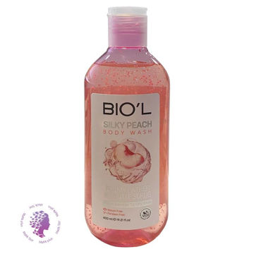 شامپو بدن بیول مدل SILKY PEACH با رایحه هلو ابریشمی مناسب برای پوست چرب و معمولی حجم 400 میلی لیتر