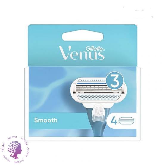 تیغ یدک 3 لبه ونوس ژیلت مدل SMOOTH بسته 4 عددی