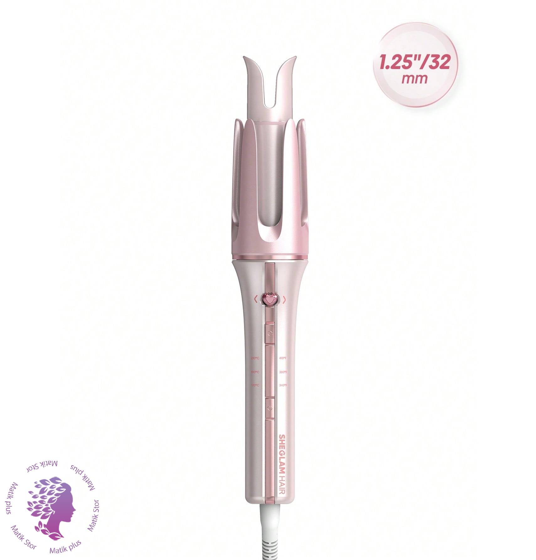 دستگاه فرکننده جادوئی مو شیگلم Sheglam مدل it-curl رنگ صورتی سایز 32mm