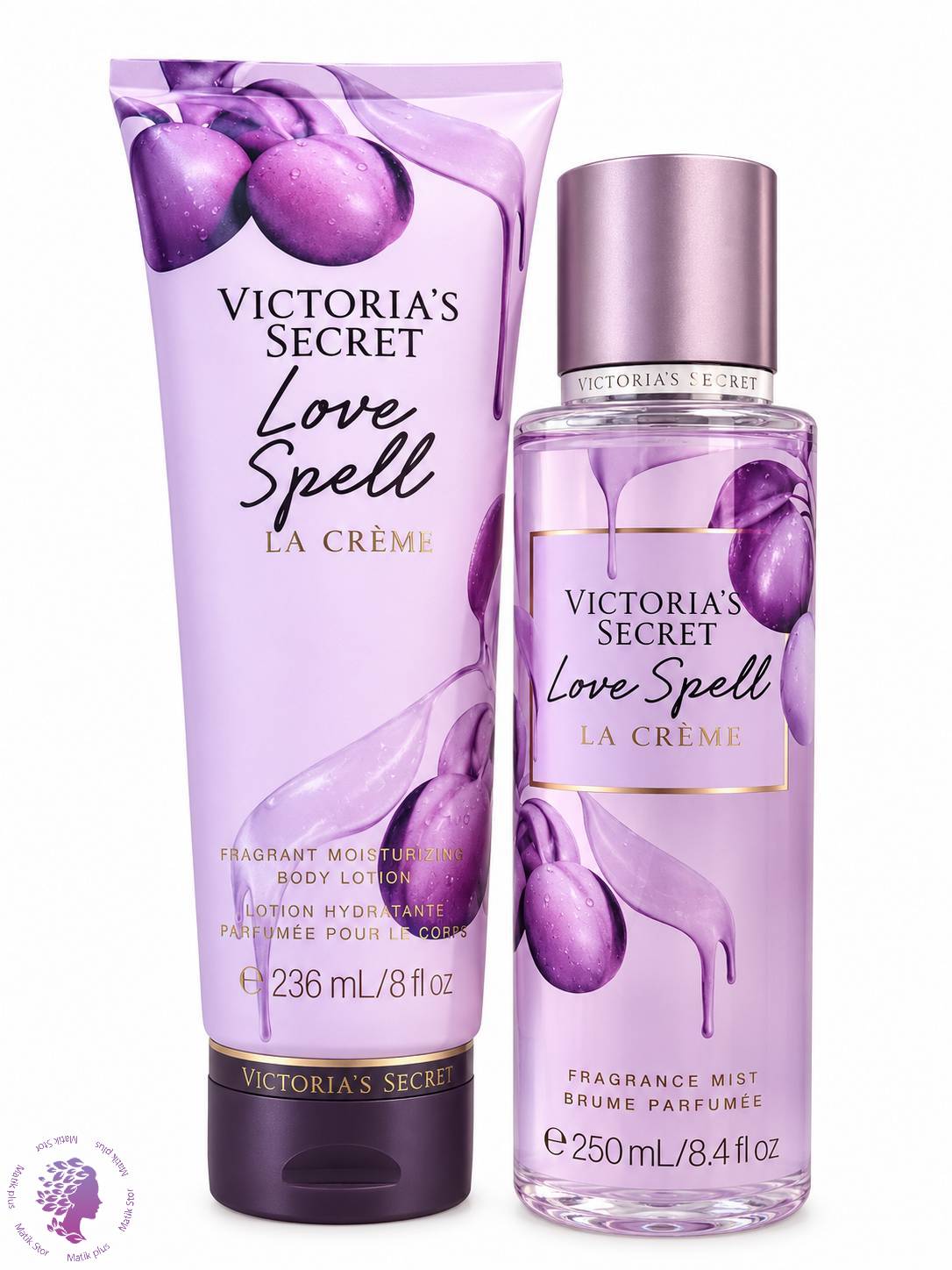 ست بادی اسپلش و لوسیون ویکتوریا سکرت رایحه love spell la cream